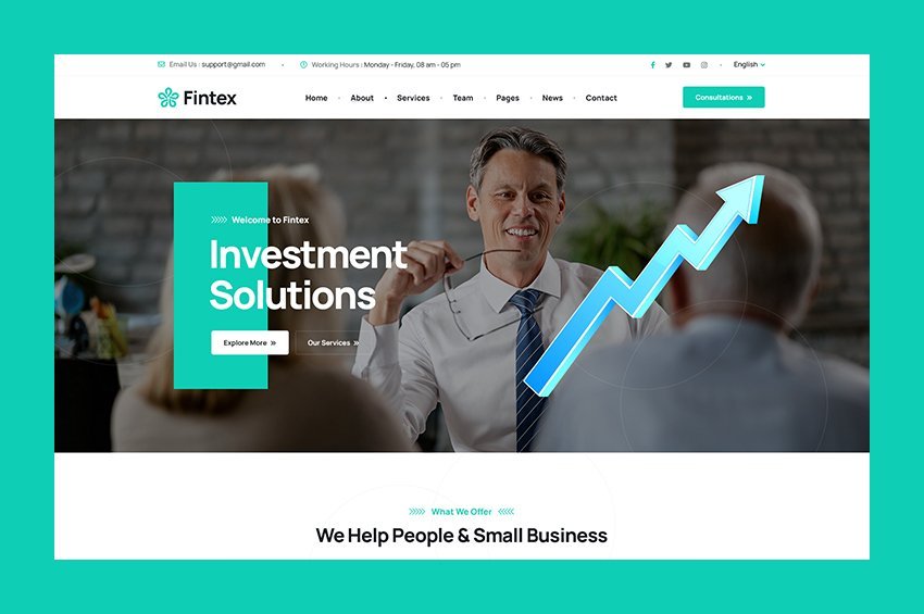 Fintex- eWallet PSD Template